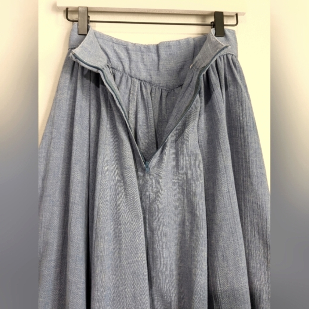 Jessica's Gunnies Jessica Sax McClintock Corset High Waist Lace Trim Midi Skirt - Picture 11 of 13